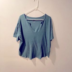 BDG Notched Neck Oversized Tee